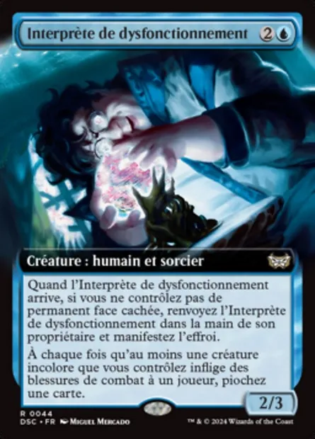 Interprète de dysfonctionnement, carte Magic DSC 44 — extension Duskmourn: House of Horror Commander