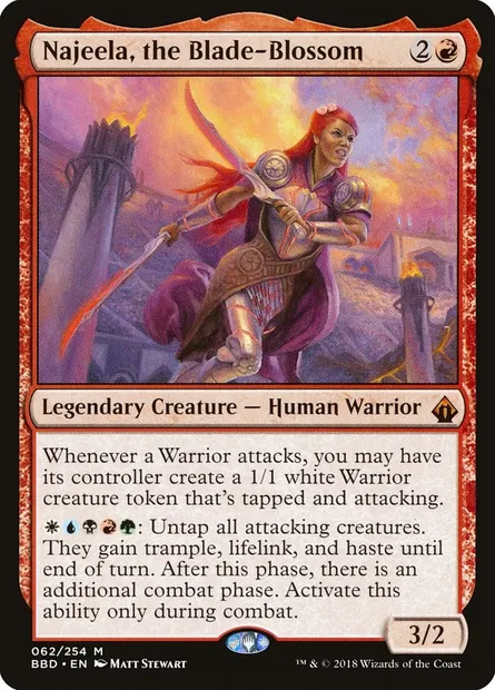 Najeela, the Blade-Blossom, Magic card BBD 62 — Battlebond set