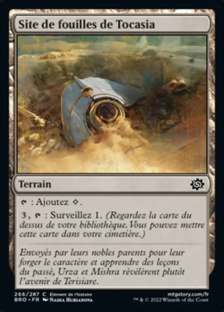 Site de fouilles de Tocasia, carte Magic BRO 266 — extension La Guerre Fratricide