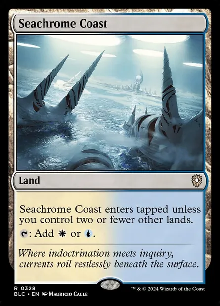 Seachrome Coast, Magic card BLC 328 — Bloomburrow Commander set