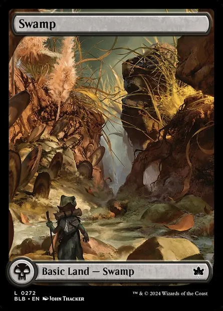 Swamp, Magic card BLB 272 — Bloomburrow set