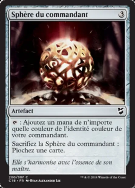 Sphère du commandant, carte Magic C18 200 — extension Commander 2018