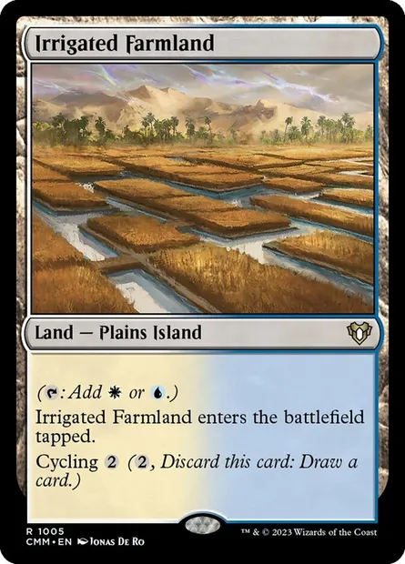 Irrigated Farmland, Magic card CMM 1005 — Commander Masters set