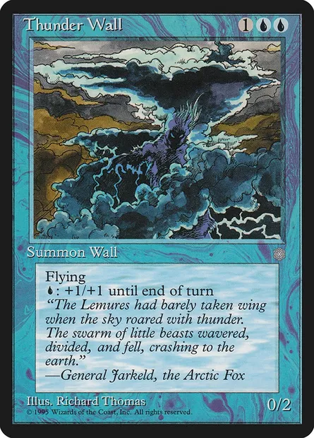 Thunder Wall, Magic card ICE 104 — Ice Age set