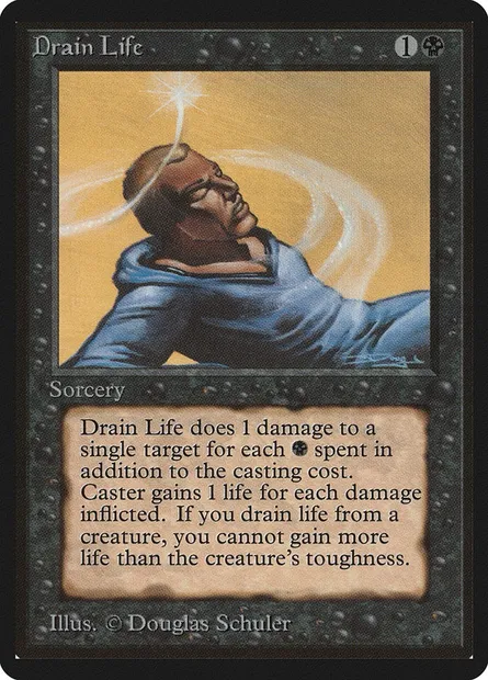 Drain Life, Magic card LEB 106 — Limited Edition Beta set