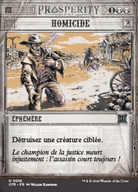 Homicide, carte Magic OTP 16 — extension Breaking News