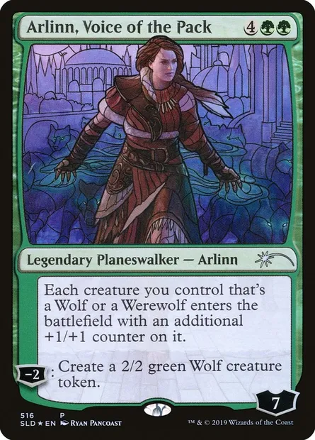 Arlinn, Voice of the Pack, Magic card SLD 516 — Secret Lair Drop set