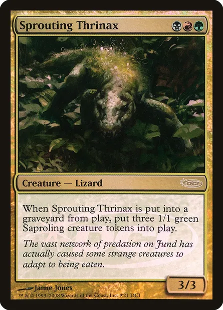 Sprouting Thrinax, Magic card DCI 21 — DCI Promos set
