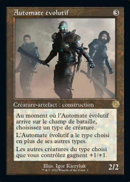 Automate évolutif, carte Magic BRR 1 — extension The Brothers' War Retro Artifacts