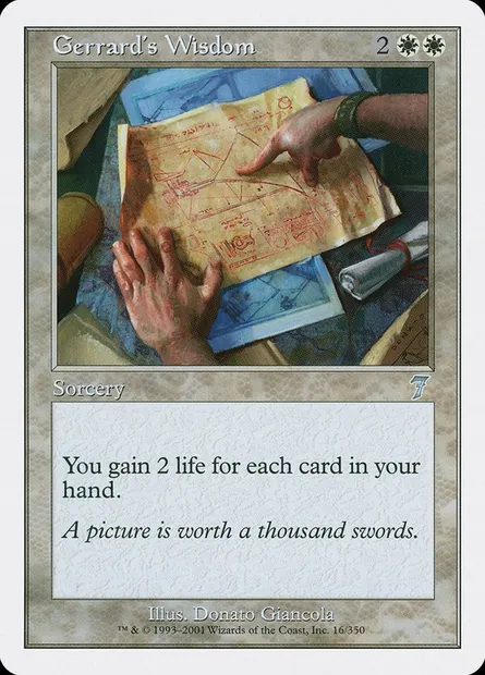 Gerrard's Wisdom, Magic card 7ED 16 — Seventh Edition set