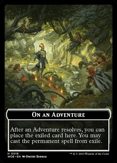 On an Adventure, Magic card TWOE 18 — Wilds of Eldraine Tokens set