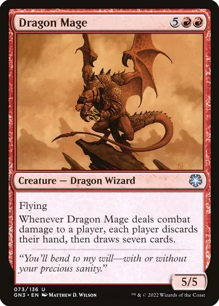 Dragon Mage, Magic card GN3 73 — Game Night: Free-for-All set