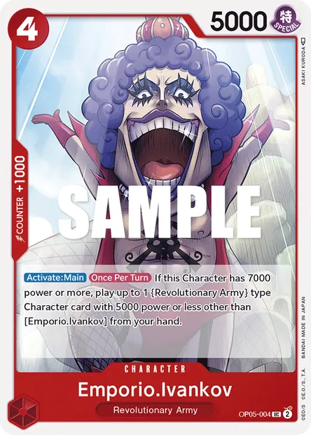 Emporio.Ivankov, One Piece card OP05-004 — AWAKENING OF THE NEW ERA set