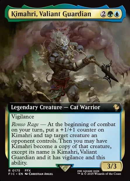 Kimahri, Valiant Guardian, Magic card FIC 175 — Final Fantasy Commander set