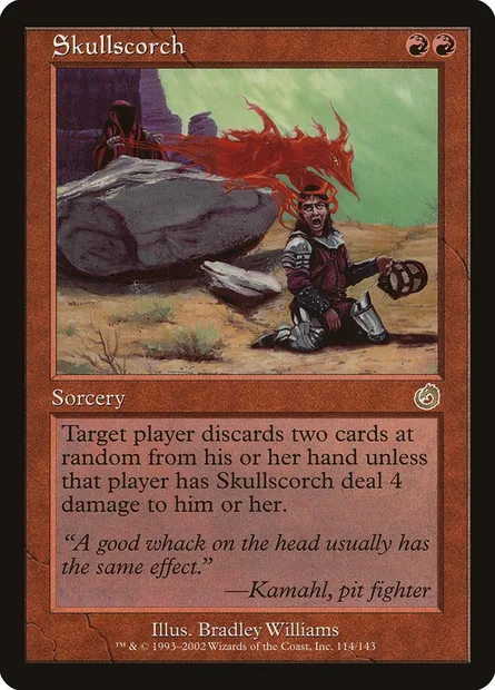 Brûlecrâne, carte Magic TOR 114 — extension Tourment