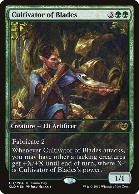 Cultivator of Blades, Magic card PKLD 151 — Kaladesh Promos set