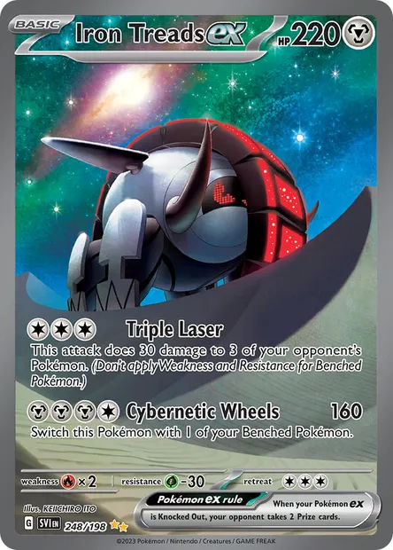 Iron Treads ex, Pokémon card SVI 248 — Scarlet & Violet set