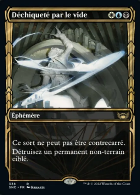 Déchiqueté par le vide, carte Magic SNC 338 — extension Les rues de la Nouvelle-Capenna