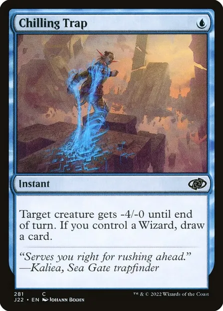 Chilling Trap, Magic card J22 281 — Jumpstart 2022 set