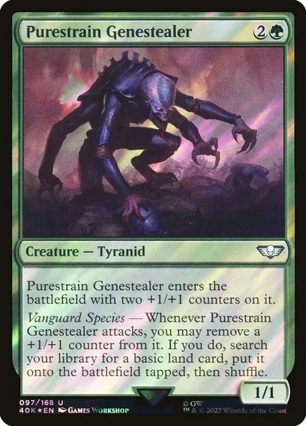 Purestrain Genestealer, Magic card 40K 97★ — Warhammer 40,000 Commander set
