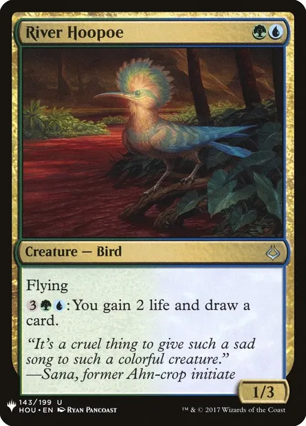 River Hoopoe, Magic card PLST HOU-143 — The List set
