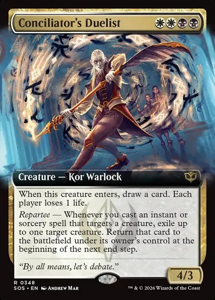 Conciliator's Duelist, Magic card SOS 348 — Secrets of Strixhaven set
