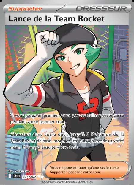 Lance de la Team Rocket, carte Pokémon DRI 227 — extension Rivalités Destinées