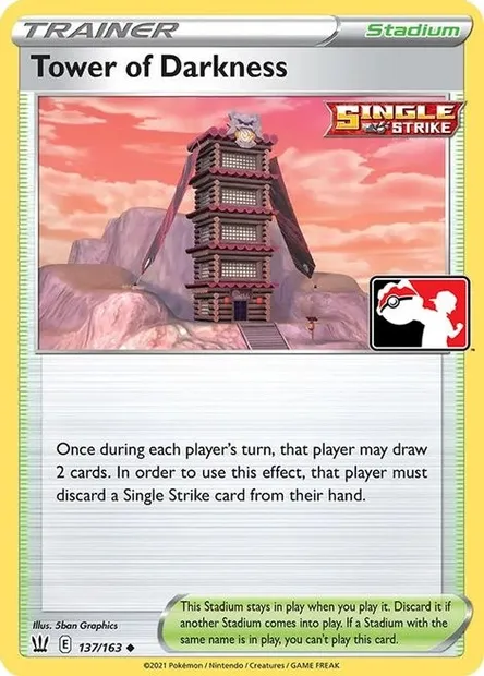 Tour des Ténèbres, carte Pokémon PPS 137 — extension Play! Pokémon Prize Pack Series