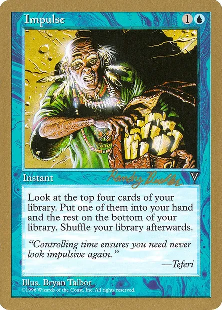 Impulse, Magic card WC98 rb34 — World Championship Decks 1998 set