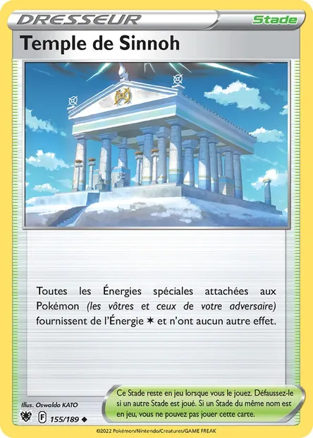 Temple de Sinnoh, carte Pokémon ASR 155 — extension Astres Radieux