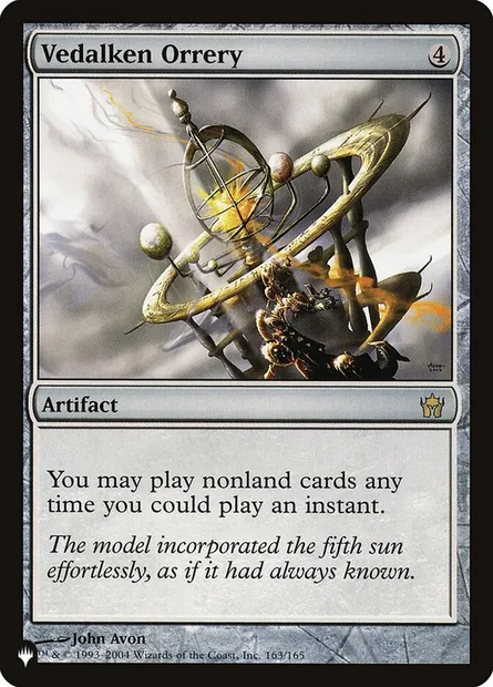 Vedalken Orrery, Magic card PLST 5DN-163 — The List set