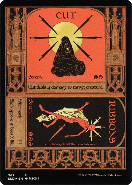 Cut // Ribbons, Magic card SLD 367 — Secret Lair Drop set