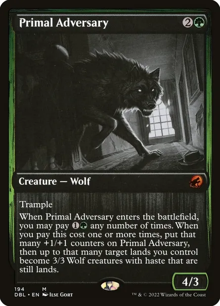 Primal Adversary, Magic card DBL 194 — Innistrad: Double Feature set