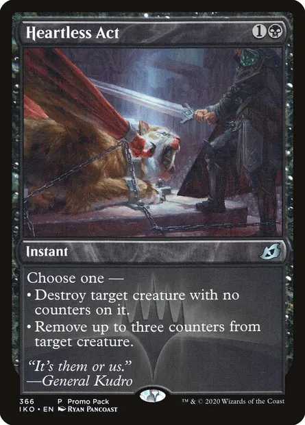 Acte cruel, carte Magic IKO 366 — extension Ikoria: Lair of Behemoths