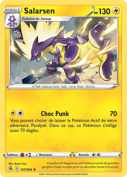 Salarsen, carte Pokémon FST 107 — extension Poing de Fusion