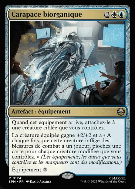 Carapace biorganique, carte Magic SPM 124 — extension Marvel's Spider-Man