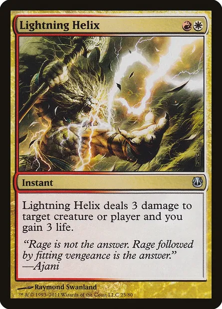 Lightning Helix, Magic card DDH 23 — Duel Decks: Ajani vs. Nicol Bolas set