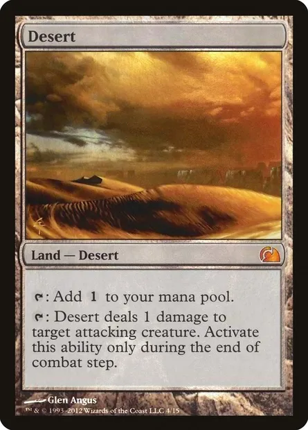 Desert, Magic card V12 4 — From the Vault: Realms set