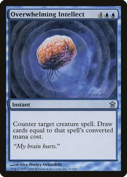 Overwhelming Intellect, Magic card SOK 51 — Saviors of Kamigawa set