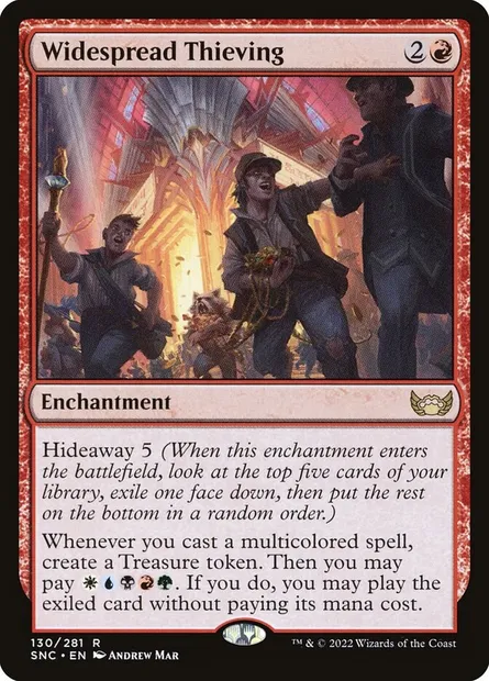 Widespread Thieving, Magic card SNC 130 — Streets of New Capenna set