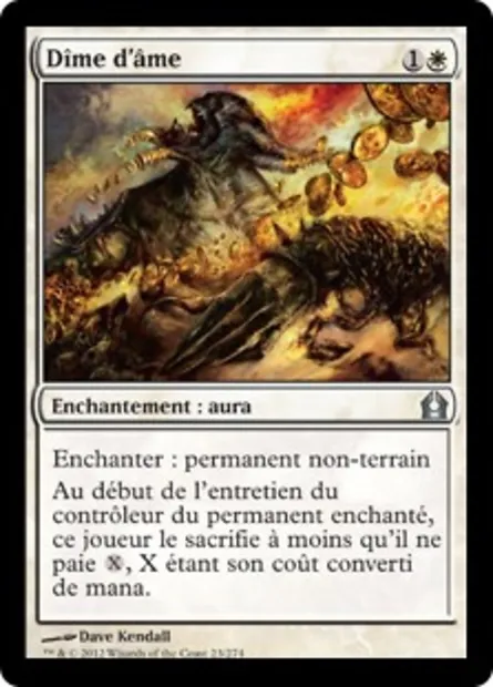 Dîme d'âme, carte Magic RTR 23 — extension Retour à Ravnica