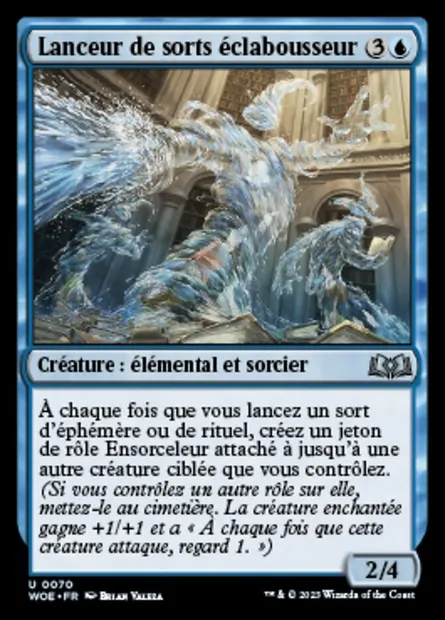 Lanceur de sorts éclabousseur, carte Magic WOE 70 — extension Wilds of Eldraine