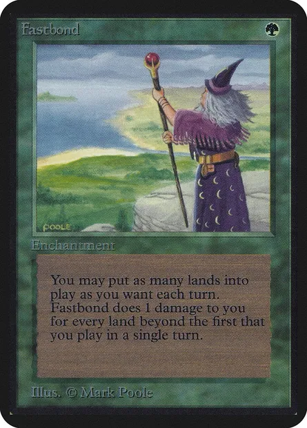 Fastbond, Magic card LEA 192 — Limited Edition Alpha set