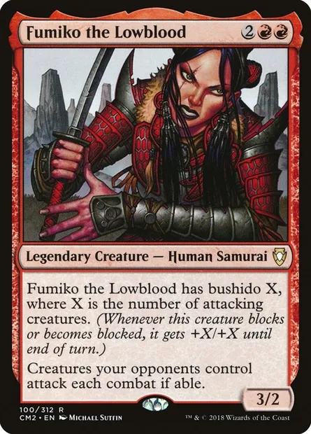 Fumiko la manante, carte Magic CM2 100 — extension Commander Anthology Volume II