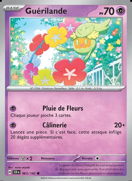 Guérilande, carte Pokémon SCR 063 — extension Couronne Stellaire