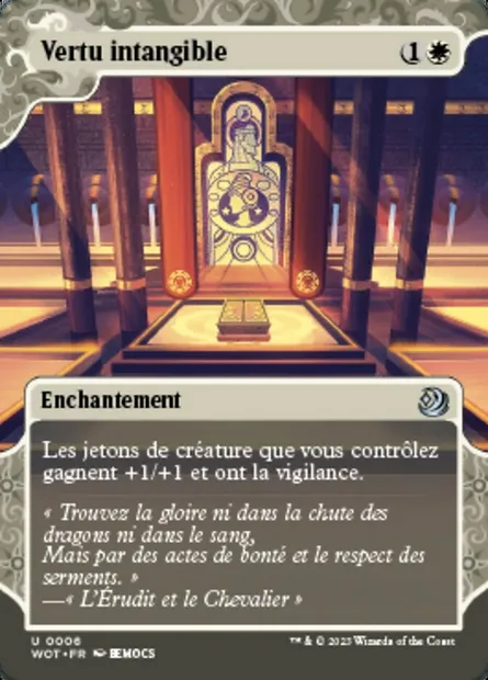 Vertu intangible, carte Magic WOT 6 — extension Wilds of Eldraine: Enchanting Tales