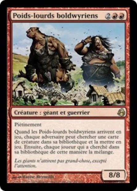 Poids-lourds boldwyriens, carte Magic MOR 85 — extension Leveciel