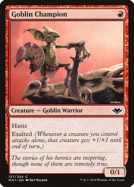 Goblin Champion, Magic card MH1 127 — Modern Horizons set