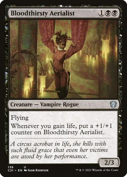 Bloodthirsty Aerialist, Magic card C21 136 — Commander 2021 set