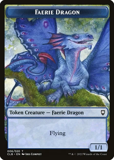 Faerie Dragon, Magic card TCLB 6 — Battle for Baldur's Gate Tokens set